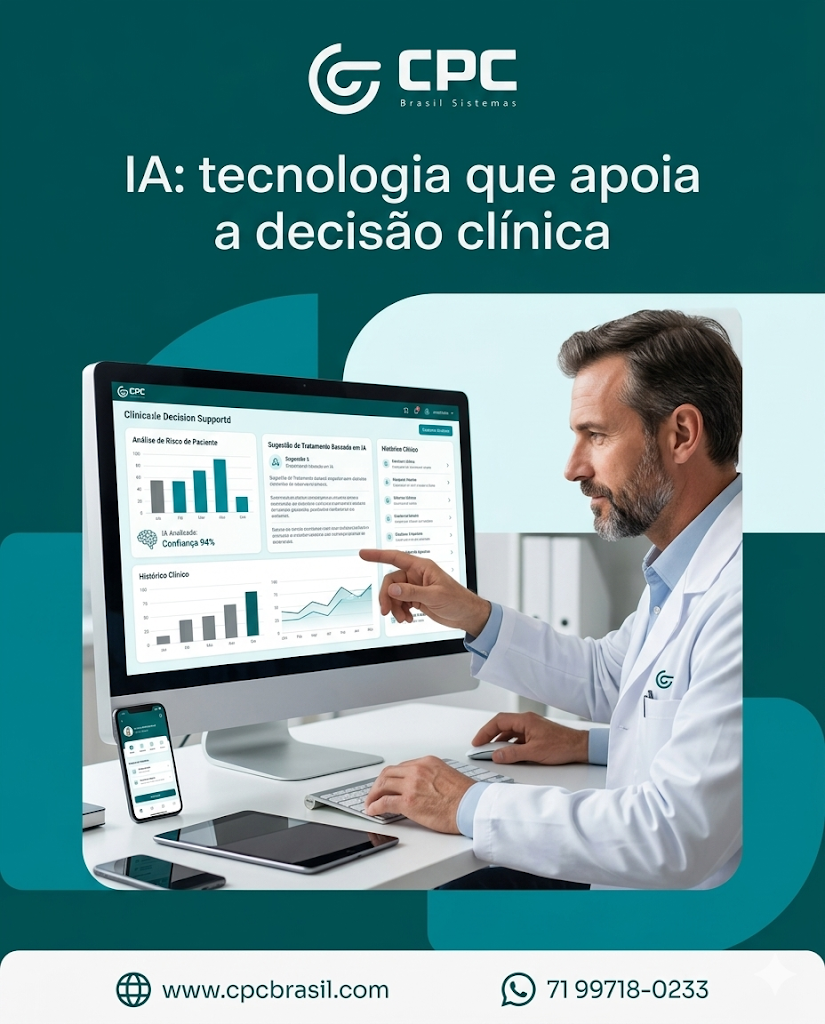 IA bem aplicada é ferramenta de apoio: acelera, padroniza e reduz ruído. ✅
No CPC/SAPI, IA entra para melhorar fluxo — mantendo responsabilidade clínica e rastreabilidade.

Tecnologia com responsabilidade.