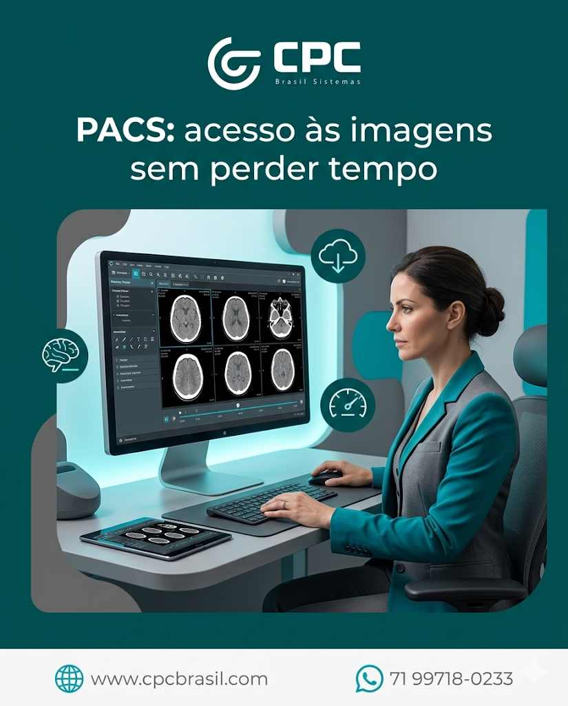 PACS bem implantado é produtividade para a radiologia. ✅

Acesso mais rápido às imagens, melhor organização dos exames e menos perda de tempo no fluxo.

Na prática, isso significa mais agilidade para a equipe e para a decisão clínica.