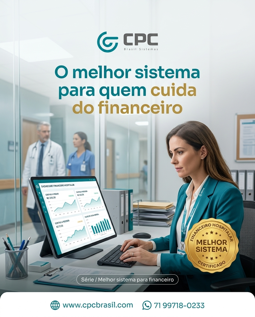 Para quem cuida do financeiro, o melhor sistema é o que reduz trabalho manual e aumenta previsibilidade. ✅

No CPC/SAPI, a rotina pode contar com:
• integração com contas a pagar e a receber
• conexão com o fluxo hospitalar
• mais visibilidade do processo
• menos retrabalho administrativo

Financeiro forte precisa de fluxo, não de improviso.