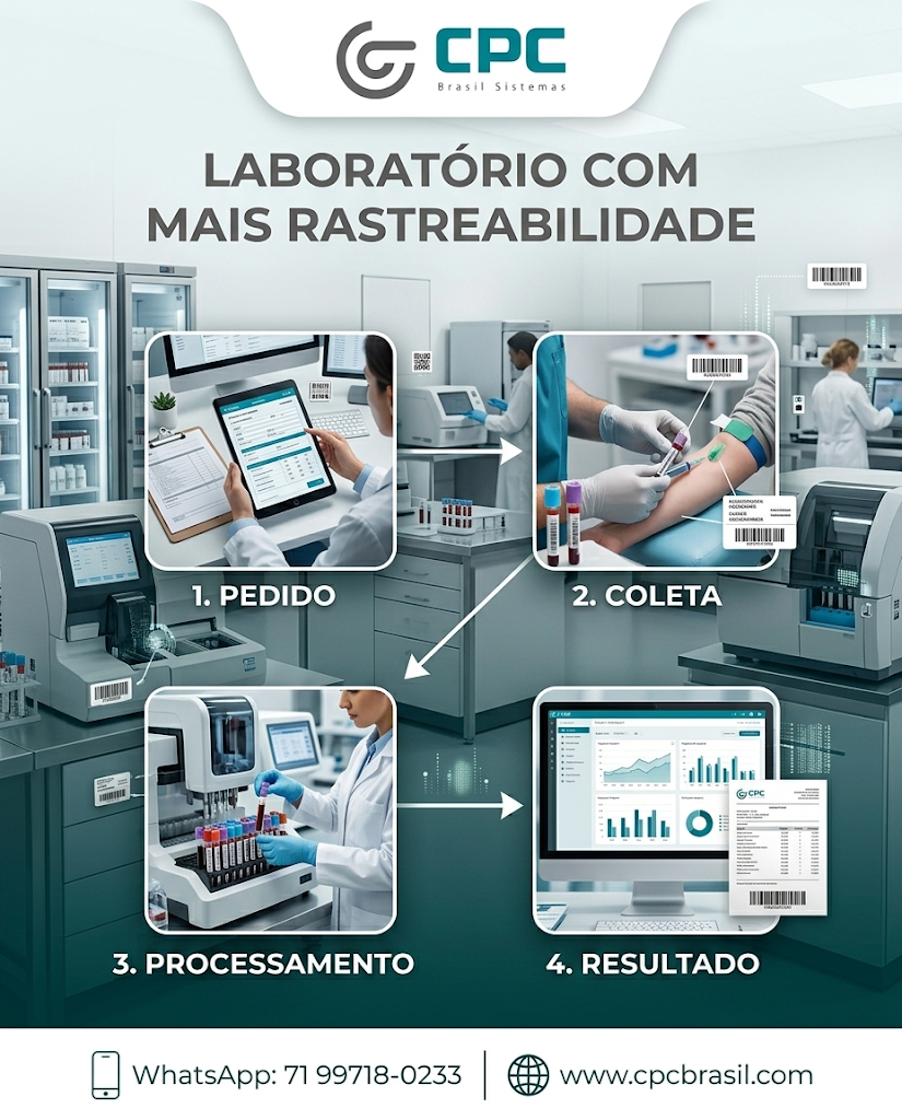 Rastreabilidade é base para qualidade no laboratório. ✅

Do pedido à liberação do resultado, enxergar cada etapa ajuda a reduzir erro e organizar melhor a rotina.

Processo claro gera entrega melhor.
